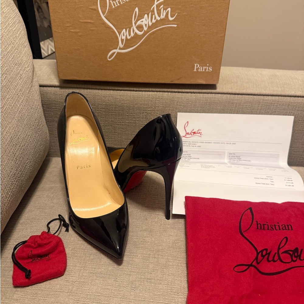 Christian Louboutin Glossy Black Heels